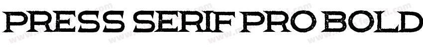 Press Serif Pro Bold字体转换